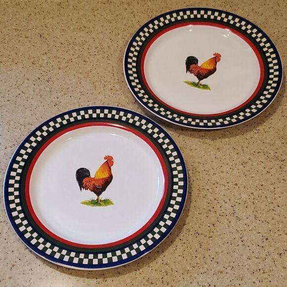 Ella's Rooster Bob Timberlake Dinner Plate… - Picture 1 of 8
